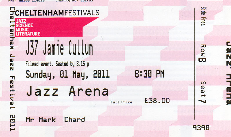 JAMIE CULLUM Ticket